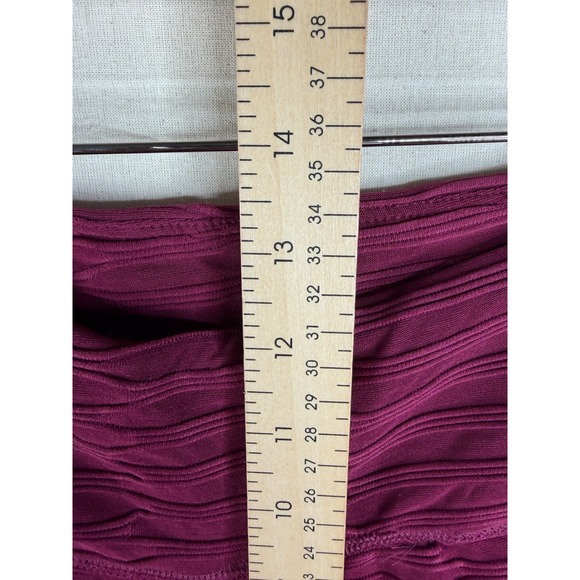 New Nine West Active Ribbed Pull On Leggings size 1X Red - Picture 7 of 8